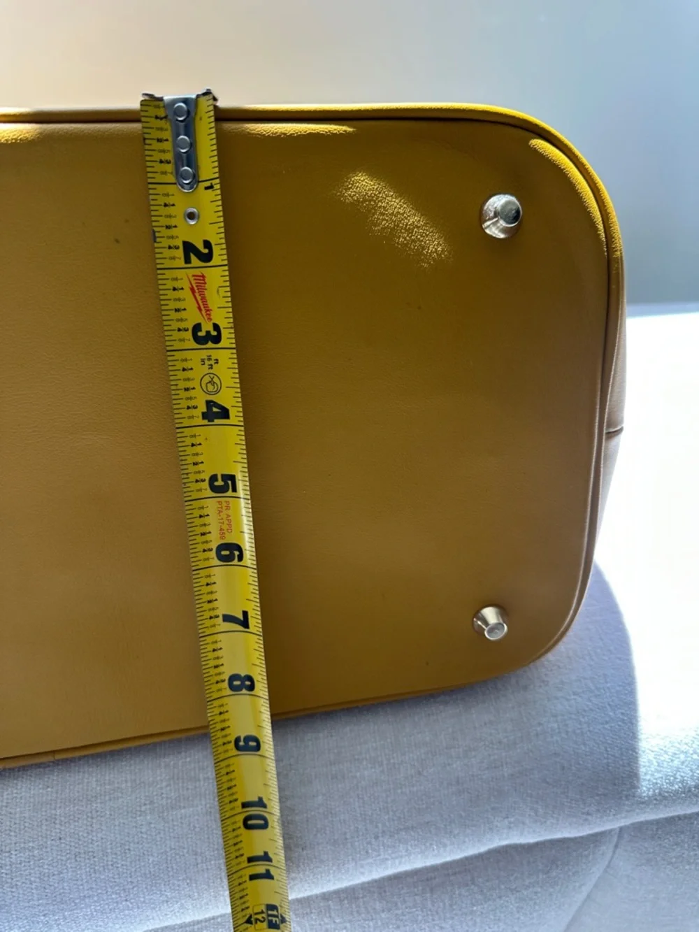 Guatemalan  leather and Embroidered Travel Tote Bag with Multicolor Panel - Picture 11 of 17